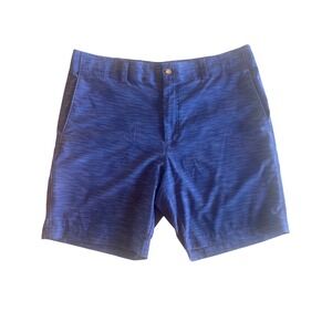 Callaway Mens Blue Heathered Golf Shorts Size 38 Flat Front Activewear